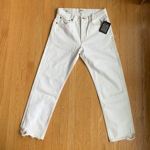 Agolde Parker White Jeans Size 25 NEW